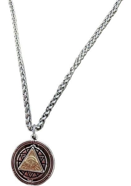 Retro Tanrı'nın Gözü Horus Kolye Erkek Moda Punk Tarzı Döndürülebilir Kişilik Moda Hip-Hop Yaratıcı Kolye (Yurt Dışından)