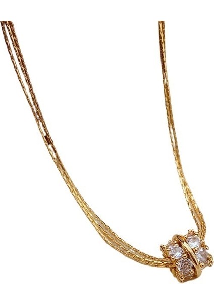 Mizaç Hafif Lüks Zarif Moda Köprücük Zinciri Çok Yönlü Üst Düzey Kolye (Yurt Dışından)