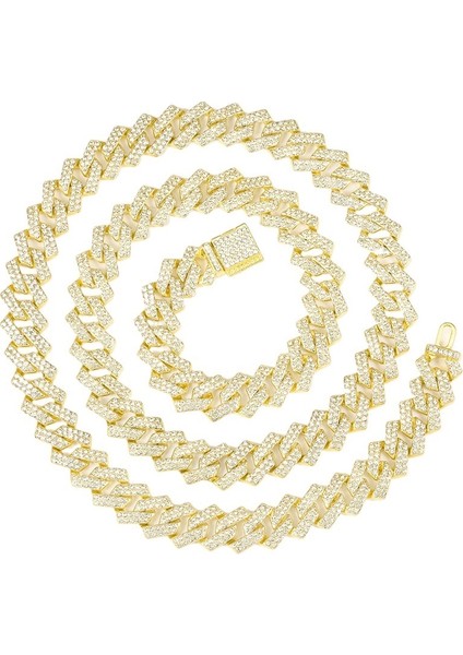 Küba Zincir Erkek Hip Hop Kolye Trendi (Yurt Dışından)