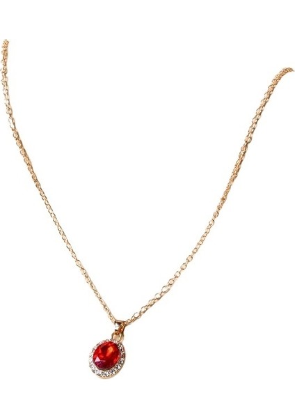 Yeni Sıcak Satış Takı Kişilik Moda Kristal Taş Kolye Yuvarlak Köprücük Kemiği Zinciri Alaşım Kolye Oval (Yurt Dışından) modelleri