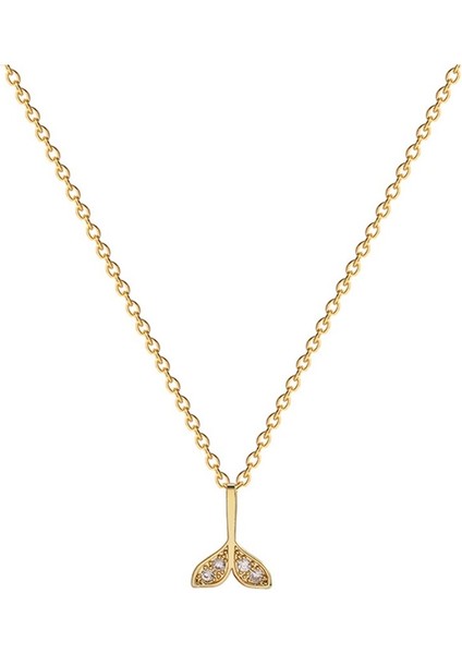 Hafif Lüks Niş Titanyum Çelik Balık Kuyruğu Kolye Kadın Çok Yönlü Mizaç Köprücük Kemiği Zincir Kolye (Yurt Dışından) modelleri