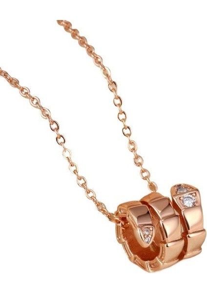 Yılan Kemiği Kolye Kadın Hafif Lüks Moda Mizaç Niş Küçük Bel Köprücük Kemiği Zinciri (Yurt Dışından)