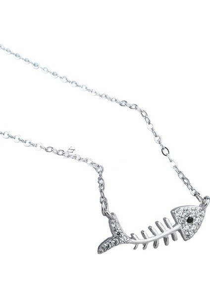 Kadınlar Için Balık Kılçığı Kolye Mikro Kakmalı Zirkonyum Japon ve Kore Orman Tarzı Köprücük Kemiği Zinciri Yaratıcı Moda Kolye (Yurt Dışından) fiyatları