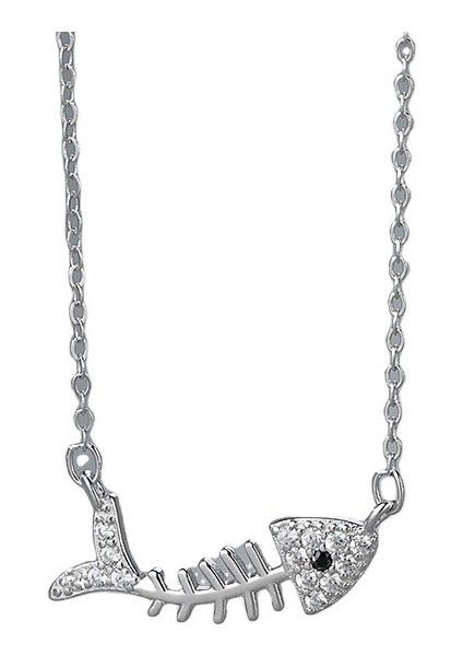 Kadınlar Için Balık Kılçığı Kolye Mikro Kakmalı Zirkonyum Japon ve Kore Orman Tarzı Köprücük Kemiği Zinciri Yaratıcı Moda Kolye (Yurt Dışından) fırsatları