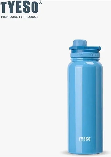 Tyeso Paslanmaz Çelik Termal Su Şişesi Taşınabilir Tumbler Sport Vakum Şişesi Soğuk ve Isı Termal Kupa Yalıtımlı Kupa Kapasite: 1050ML/RENK: Mavi (Yurt Dışından)