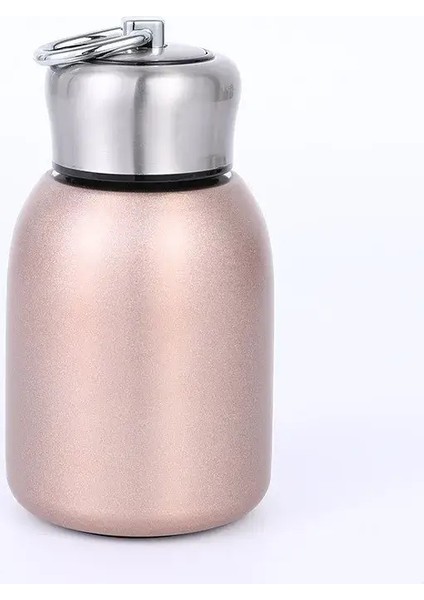 Mini Taşınabilir 300ML Moda Termos Şişesi Küçük Kapasite Basit Potbelly Termos Cupcapacity: 201-300ML/RENK: Gül Altın (Yurt Dışından)
