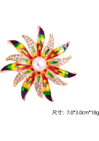 Yeni Retro Yüksek Dereceli Broş Klasik Mizaç Niş Tasarım Zarif Iğne Edebi Retro Tarzı Aksesuarlar (Yurt Dışından)