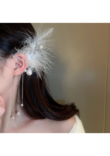 Yeni Fransız Retro Inci Geometrik Küpe Atılı Moda Mizaç Küpe Niş Işık Lüks Broş Takı (Yurt Dışından)