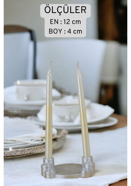 Şamdan Mumluk Dekoratif Mumluk Tealight Mumluk Model 7 Ikili Mumluk indirimleri