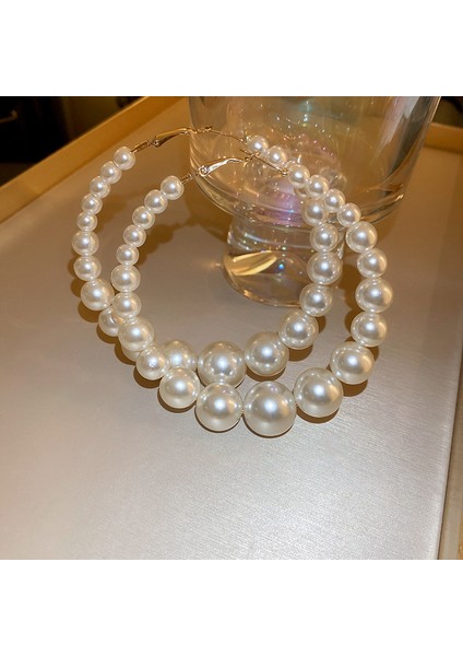 Yeni Fransız Retro Inci Geometrik Küpe Atılı Moda Mizaç Küpe Niş Işık Lüks Broş Takı (Yurt Dışından)