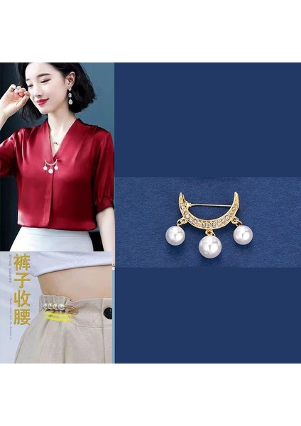 Yeni Küçük Broş Yay Parlama Önleyici Broş Yüksek Dereceli Korse Gömlek Parlama Önleyici Düğmeler Çok Yönlü Pimler (Yurt Dışından)