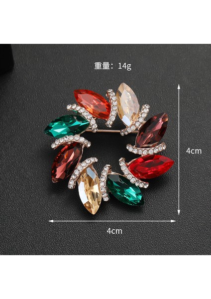 Yeni Moda Broş Zarif Işık Lüks Kişilik Dekoratif Broş Retro Moda Broş Sınıf Mücevher (Yurt Dışından)