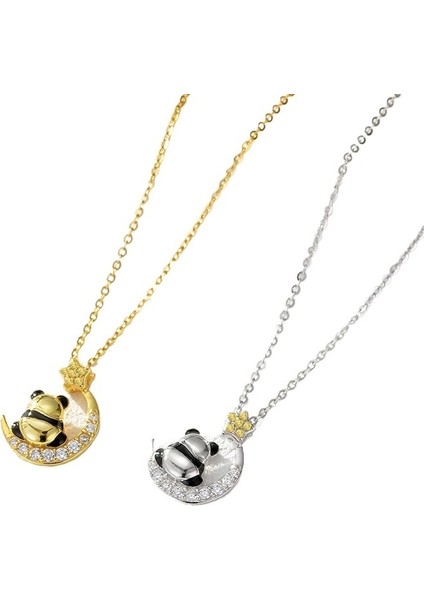 Yıldız Ay Panda Zirkon Kolye Kadın Üst Düzey Kolye Niş Tasarım (Yurt Dışından) fiyatları