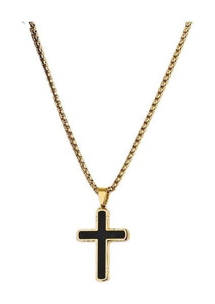 Yeni Klasik Basit Stil Kamuflaj Karbon Fiber Eğimli Çapraz Kolye Moda Trendi Giyim Kolye (Yurt Dışından)