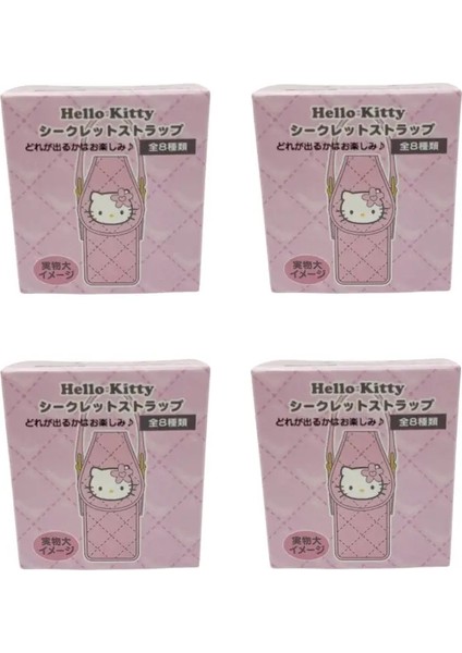 Sanrio Hello Kitty Bag Kolye Bükülmüş Yumurta Kutu Modaya Oy Verme Süsleme Çevresi Pembe Mavi Çanta Model Oyuncaklar Kızlar Doğum Günü Hediyesi Renk: Random 4pcs (Yurt Dışından)