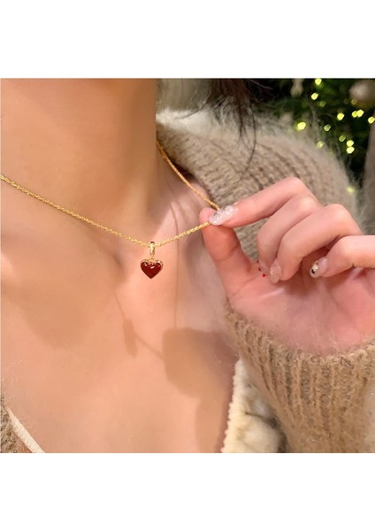 Kırmızı Kalp Kolye (Yurt Dışından) fiyatları