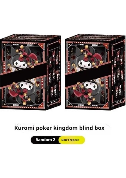 Miniso Kutu Sanrio Kuromi Poker Kingdom Series Modaya Oyun Bebek El Yapımı Süsleme Kızlar Masaüstü Doğum Günü Noel Hediyesi Renk: Random 2 (Yurt Dışından)
