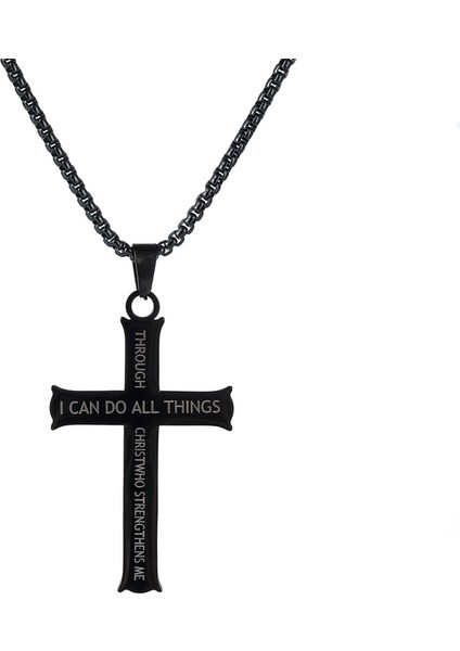 Yaz Haç Harf Kolye (Yurt Dışından)