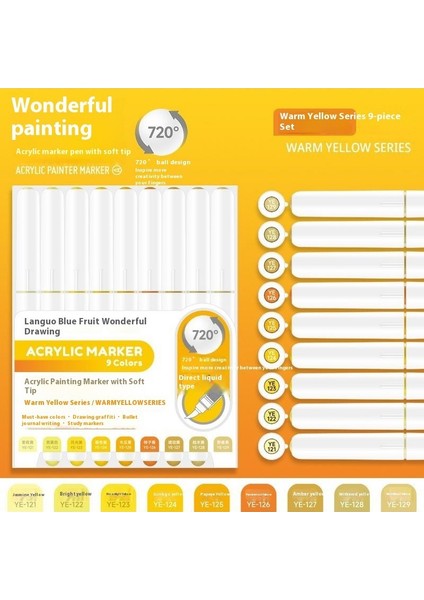 Büyük Kapasiteli Keçeli Kalemler Istiflenebilir Renkler Yumuşak Uçlu Boyama Özel Renk Kalemleri (Yurt Dışından)