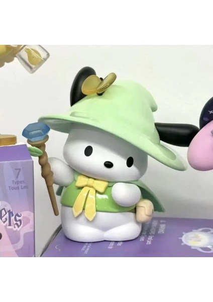 Mingchuang Premium Sanrio Sihirli Hikaye Kutu Melody Kulomi Yugui Köpek Çocuklarının Popüler Oyuncak Figür Doğum Günü Hediyesi Renk: Açık Yeşil (Yurt Dışından)