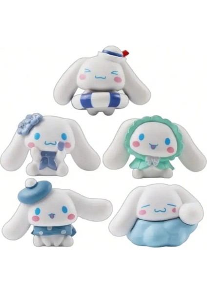 5 Yugui Köpek Figür Sanrio Büyük Kulaklı Köpek Kutusu Oyuncak Bebek Araba Kek Masa Masa Süslemesi: Büyük Kulaklı Köpek 5 Pcs (Yurt Dışından)