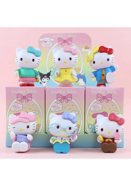 Sanrio Hello Kitty Kutu Süsleri Anime Figürü Çocuk Oyuncakları Noel Doğum Günü Hediyeleri Oda Dekorasyon Kız Hediye Rolor: Random Stil 1 Pcs (Yurt Dışından)
