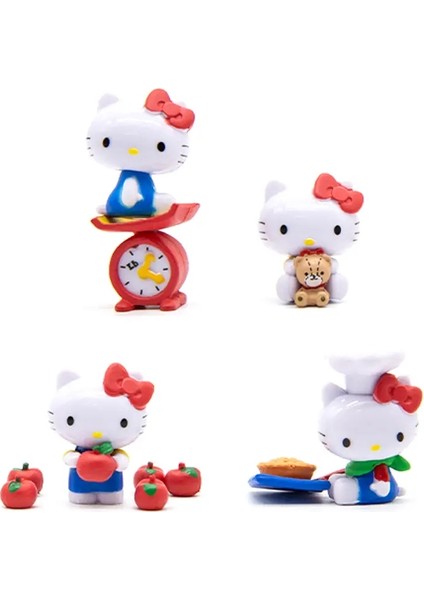 Kapsül Oyuncak Mini Hellokitty Heykelcik Elma Meyve Tatlı Boş Zaman Serisi Oyuncaklar Kedi Model Süsleri Yumurta Kabuğu Yok Kağıt Kat Yok: 4 (Yurt Dışından)