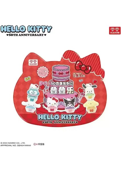 Miniso Hello Kitty 50. Yıldönümü Istiflenebilir Kutu Oyuncak Kuromi Pompompurin Cinnamoroll Pochacco Toplama Heykelcik Kids Hediyesi: 1 Pcs Random (Yurt Dışından)