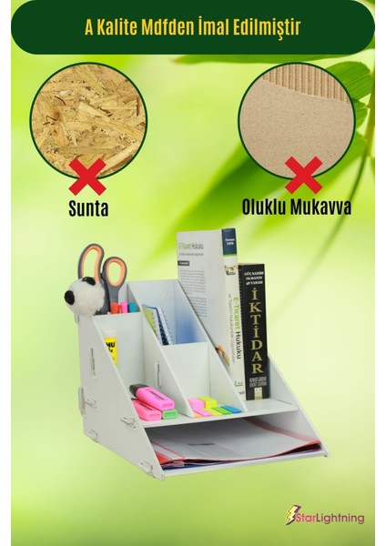 Masa Düzenleyici Organizer Evrak Rafı Masaüstü Organizer Model 4