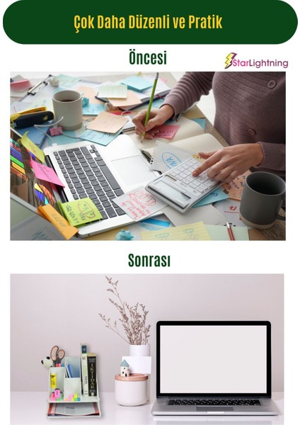 Masa Düzenleyici Organizer Evrak Rafı Masaüstü Organizer Model 4