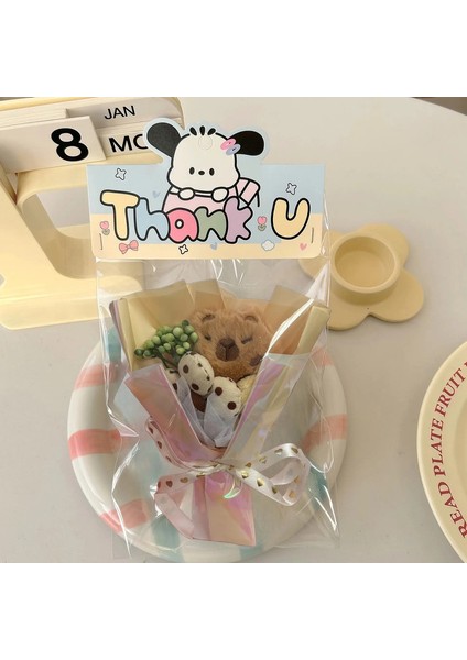 Sanrio Mini Bebek Buket Buket Hello Kitty Kuromi Melodisi Tutuyor Çiçek Kawaii Peluş Bebek Çiçek Sevgililer Günü Hediyesi Arkadaş Rengi: E (Yurt Dışından)