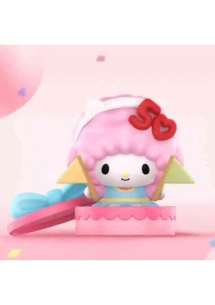 Sanrio Family Hello Kitty 50. Yıldönümü Serisi Kutu Mymelody Cinnamoroll Kuromi Pochacco Pom Purin Model Kawaii Hediye Renk: J (Yurt Dışından)