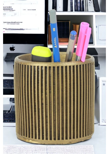 Masa Kalemliği Organizer Altın Eskitme Renk Model 1 fiyatları