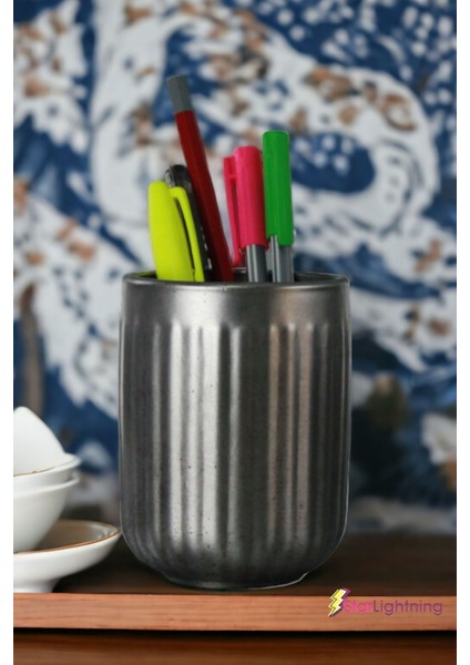 Masa Kalemliği Organizer Gümüş Eskitme Renk Model 11 modelleri