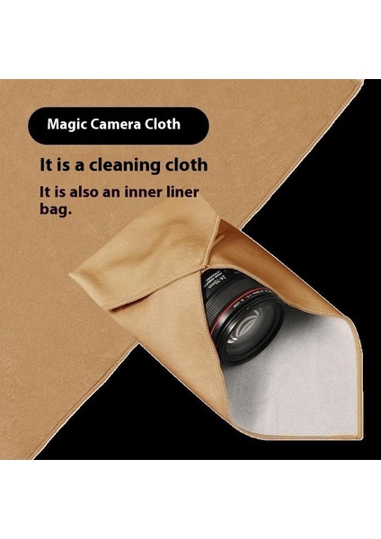 Çeşitli Boyutlarda Yüz Yama Bez Kamera Çantası Lens Sihirli Bez Slr Kamera Depolama Koruma Çantası (Yurt Dışından)