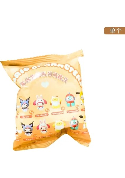 Orijinal Sanrio Karakterler Crossdressing Aile Serisi Moe Fun Fasulye Çanta Kuromi Benim Melody Cinnamoroll Pachacco Pompomurincolor: 1 Pcs (Yurt Dışından)