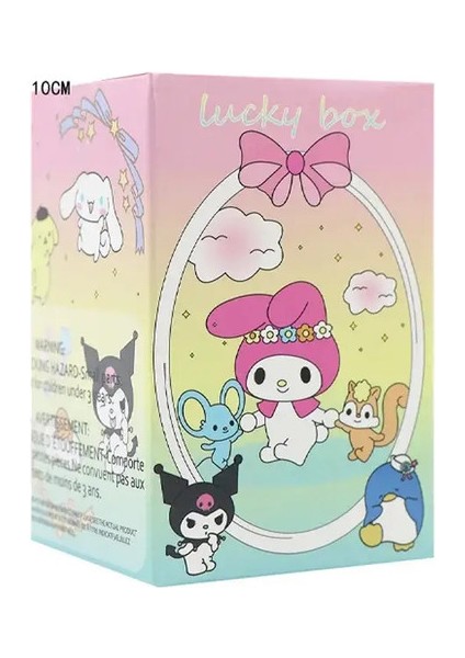 Sanrio Yarım Kutusu Hellokitty Kuromi Melody Karikatür Karakter Figürleri Dolls Cinnamoroll Sevimli Model Koleksiyonu Toycolor: Random Stil 1 Pcs (Yurt Dışından)