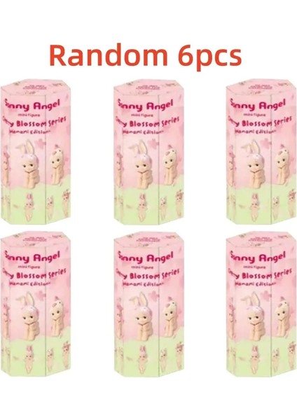 2025 Sonny Angel Cherry Blossom Serisi Musluklar Kutu Mini Figür Bebek Sevimli Anime Gizem Kutusu Oyuncak Fan Süsleri Hediyeler Renk: Random 6pcs/boyut: Resim Olarak (Yurt Dışından)