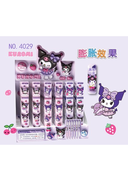 6pcs Sanrio Hello Kitty Kutu Pens Anime Sanrio Karikatür 0.5mm Jel Kalem Kawaii Yazma Öğrenci Çocuk Kırtasiye Çalışma Malzemeleri Renk: Kuromi 4029/BOYUT: Random 6pcs (Yurt Dışından)