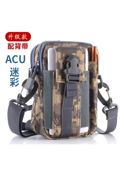 Taktik Bel Çantası Doğa Sporları Koşu Çantası Aşınma Kemeri Erkekler ve Kadınlar Asılı Çanta Cep Telefonu Mini Küçük Bel Çantası (Yurt Dışından)