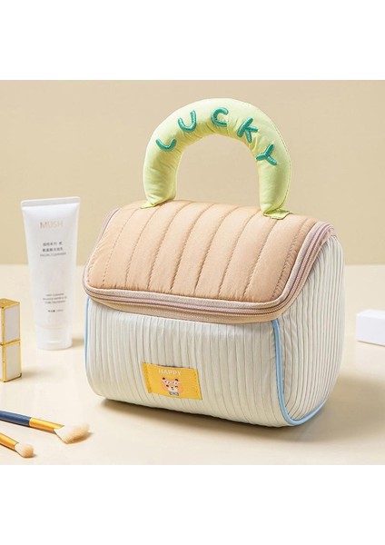 Sevimli Ev Kozmetik Çantası Büyük Kapasiteli Kabin Yı Çantası Taşınabilir El Saklama Çantası (Yurt Dışından)