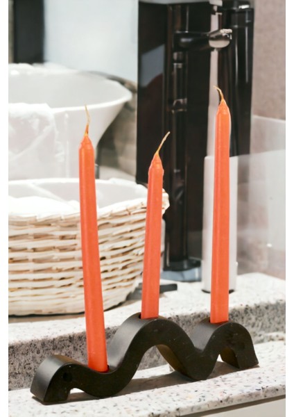 Şamdan Mumluk Dekoratif Mumluk Tealight Mumluk Model 13 Ikili Mumluk