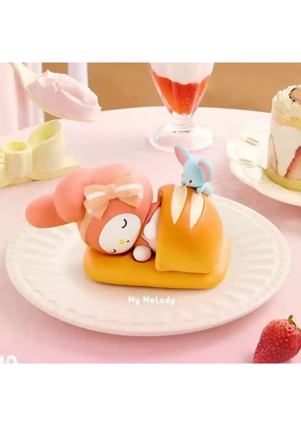 Sanrio Mutlu Pişirme Serisi Kutu Oyuncak - Koleksiyon Modaya Model Modeller Melody Kuromi Hediye Süs Mini Gizem Kutusu Renk: C/boyut: Stokta (Yurt Dışından)