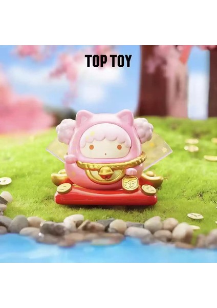 Sanrio Lucky Cat Kutu Figür Anime Tumbler Kuromi Cinnamoroll Pochacco Hello Kitty Figürinler Dekorasyon Süs Hediyeleri Toycolor: Twin Star (Yurt Dışından)