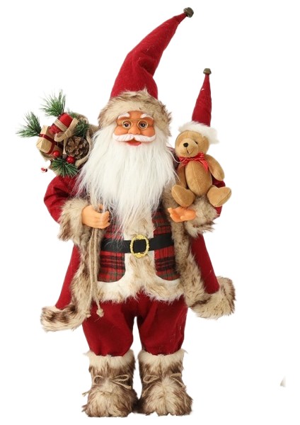 Noel Dekorasyonu Noel Baba 30 cm Bebek Süsleri (Yurt Dışından)
