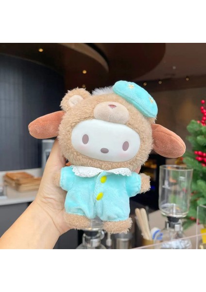 Yüksek Kalite 1: 1 Sanrio Karakterler Latte Bebek Serisi Kuromi Kittycat Velvet Bebek Kutu Kolye Aksesuarları Doğum Günü Hediyesi Renk: Pochacco/boyut: Opp Çantalarla (Yurt Dışından)
