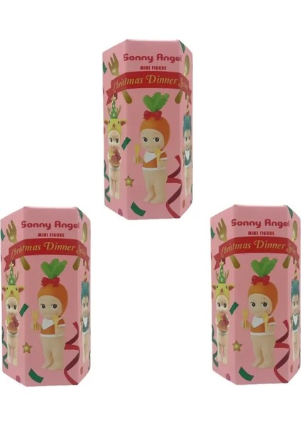 2025 Yeni Sonny Angel Mini Figür Noel Akşam Yemeği Serisi Kutu Kawaii Bebekler Karakter Dekorasyon Doğum Günü Hediye Çocuk Oyuncak Model Renk: Random 3 (Yurt Dışından)