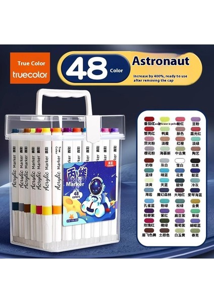 True Colours Akrilik Kalemler Opak Katlanabilir Suluboya Kalem Seti (Yurt Dışından)