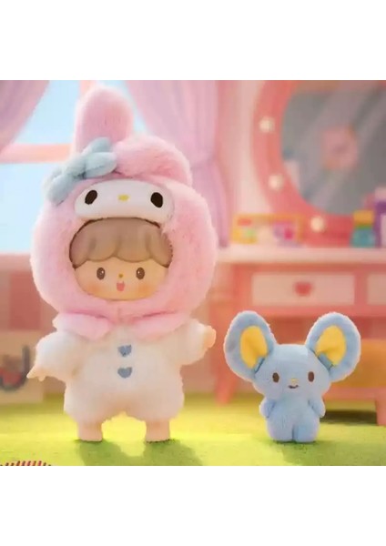 Kawaii Zzoton × Sanrio Karakterleri Aşk Ligleri Buddies Serisi Kutu Vinil Peluş Çanta Kolye Bebek Gizem Kutusu Hediye Renk: V2 Onay - B (Yurt Dışından)