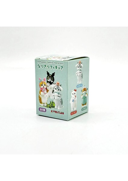 Sanrio Karakterleri Giyen Mofusand Kedileri Kıyler Tutan Sevimli Figür Kutusu Benim Melodim Kuromi Cinnomoroll Hello Kittycolor: Random Bir (Yurt Dışından)